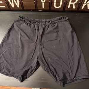 SKIMS Black Athletic Shorts with Elastic Waistband